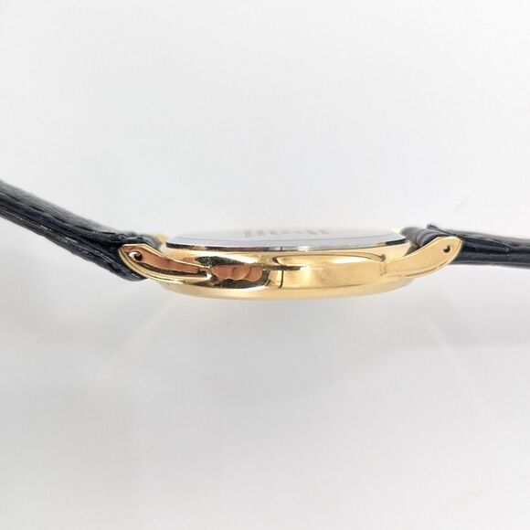 Armitron Looney Tunes Collectors Edition Gold Black Leather Band Watch - Picture 5 of 10